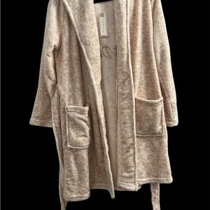 Danskin Beige Hooded Robe
